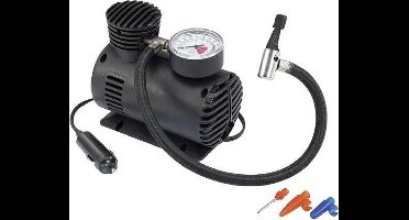 Compressor 20,5 Bar - 12 Volt Sigaretten plug - Zwart