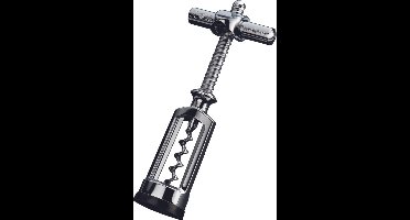 Westmark Kurkentrekker, vleugelkurkentrekker met kurkensnijder, Monopol Edition, staal/gegoten zink, Chianti, verchroomd, 6255336C