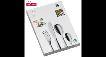 WMF Kids Knuddel - Kinderbestekset - 4-Delig - RVS - Vaatwasserbestendig - Ergonomisch Ontwerp