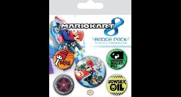 Badges 'Super Mario Kart 8' - Pack of 5