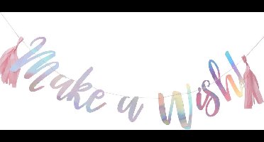 Ginger Ray 'Make A Wish' feest slinger - holografisch - 1,50 meter