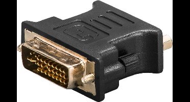 Goobay DVI-I - VGA, M/F D-Sub Zwart