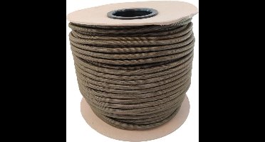 100 meter Elastisch Touw - Camo groen- 8mm - elastiek op rol