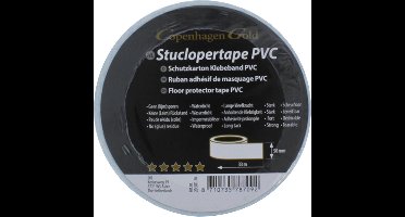 Copenhagen Stuclopertape PVC Wit 50mm breed 33m lang