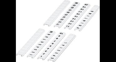 PHOE cod rijgklem ZBF, wit, opdruk cijfers, codeerrichting hor