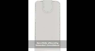 Samsung Galaxy S6 Hoesje - Xccess - Serie - Kunstlederen Flipcase - Wit - Hoesje Geschikt Voor Samsung Galaxy S6