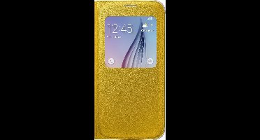 Samsung S View Cover PU Leder voor Samsung Galaxy S6 - Geel