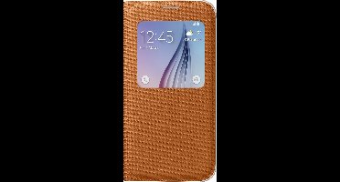 Samsung S View Cover Canvas voor Samsung Galaxy S6 - oranje