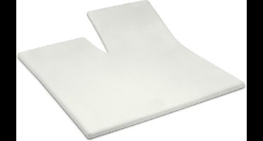 Cinderella - Weekend - Topper hoeslaken met split - 180x200 cm - tot 15 cm matrashoogte - 100% Katoen - Ivoor