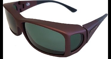 Cocoons overzetzonnebril Wide Line ML d.bordeaux/grijs