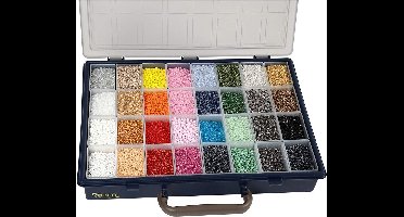 Rocaille Kralen - 32x100gr - 6/0+8/0+15/0 - Ronde Glaskralen - Assorti Kleurenset