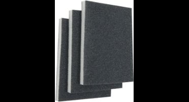 KWB schuurspons 125 x 100 x 10 mm, middel 3 stuks