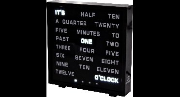 United Entertainment ® - LED Word Clock - Engels 17x16,5 cm