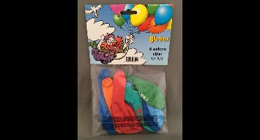 Latex ballonnen versiering - 12 1/5 Jaar - 8 stuks - 30cm doorsnee - biologisch afbreekbaar