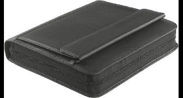 Lederen Conferentiemap met ringband en calculator