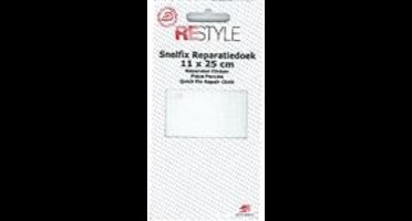 Restyle - Reparatiedoek Snelfix - Strijkbaar - 11 x 25 cm - Wit