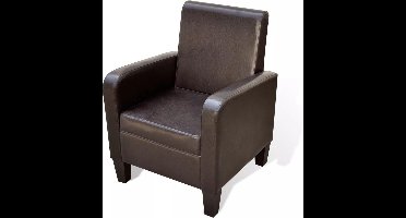 vidaXL Fauteuil kunstleer bruin