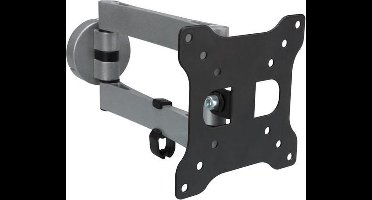 TV MUURBEUGEL - 13"-27" (33-69 cm) - max. 15 kg - 360° DRAAIENDE BASIS - ALUMINIUM