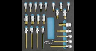 Hazet - 163-119/23 - Dopsleutel Bitset - 1/2" Aandrijving - 23-Delig