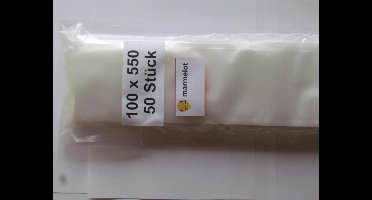 Marmelot Vacuumzakken   10x55 cm 50 stuk met Microstructuur voor alle Merken Vacuum Sealers