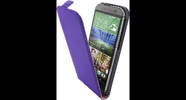 Mobiparts - paars premium flipcase voor de HTC One M8