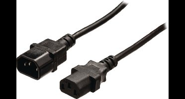 Konig C13 - C14 voeding verlengkabel - 2 meter