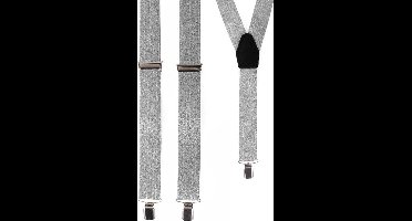 Bretels - Lurex zilver 1 set