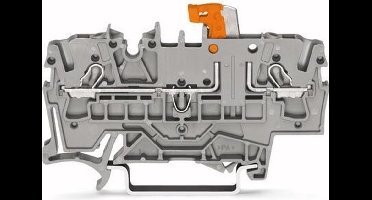 WAGO 2002-1671 Scheidingsklem 5.20 mm Spanveer Toewijzing: L Grijs 1 stuk(s)