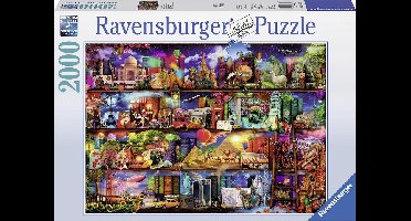 Ravensburger puzzel Aimee Stewart wereld de boeken - Legpuzzel - 2000 stukjes