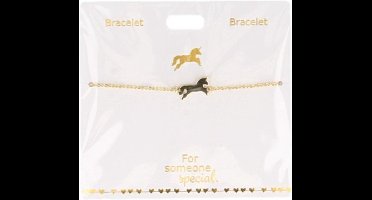 Depesche armband goud plated voor kinderen - schakelarmband staal.