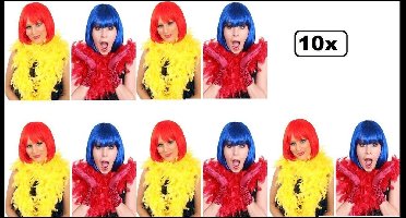 10x Boa brandveilig geel/rood 180cm