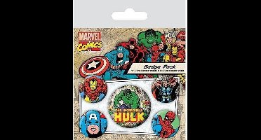 Marvel Comics The Hulk Buttons - Badge Pack met 5 badges