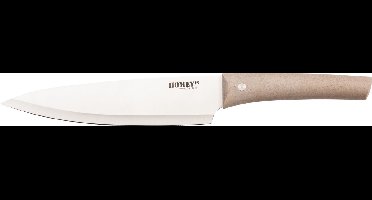 Homey's VITT koksmes - 20cm - RVS/tarwegras - duurzame verpakking