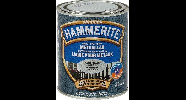 Hammerite Metaallak Hamerslag - Zilver Grijs - Zilver Grijs - 750 ml - 10 m²/l - Afwerkingslaag