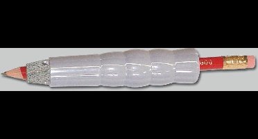 Verzwaarde penhouder (+potlood en schroefjes) : Groot, 220g