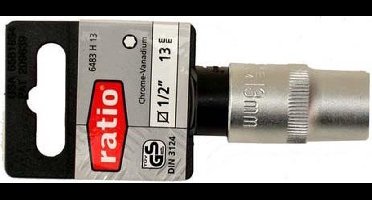 Ratio Dopsleutel 1/2 inch 22mm 6 kant