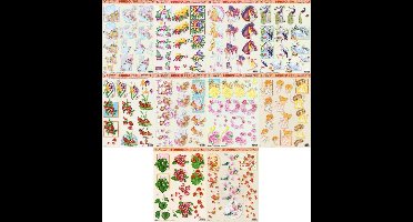 10x 3DA4 Knipvellen - Voor elk wat wils - Maak prachtige kaarten en scrapbook
