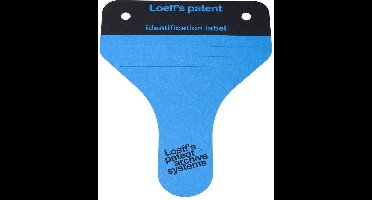 Loeff's Archiefbeugels archieflabels Blauw 100 stuks FSC