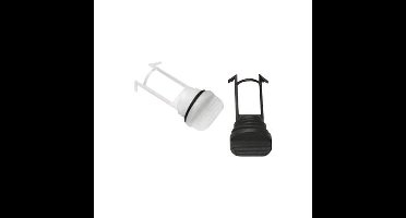 Lalizas Captive Plug with O-Ring for Drain Socket, Black