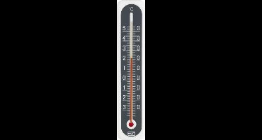 Thermometer binnen/buiten - kunststof wit antraciet