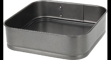 DoaBuy springvorm vierkant 24 x 24 x 6.5 cm antraciet