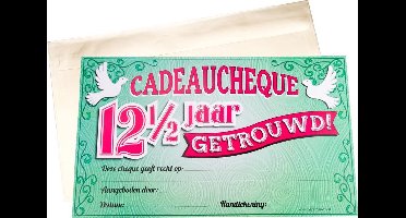 Paper Dreams Cadeaucheque 12,5 Getrouwd 34,5 Cm Papier Groen