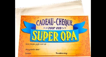 Paper Dreams Cadeaucheque Opa 34,5 Cm Papier Blauw/oranje