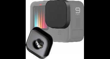 MOJOGEAR Lensdop voor GoPro 8,9,10,11,12 en 13 — Siliconen met zuignap — Zwart