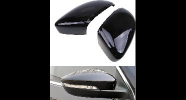 Hoogglans Pianolak Zwarte SpiegelKappen Buitenspiegel Geschikt Voor Vw Scirocco Passat Beetle Jetta Eos Tdi Fsi Tsi Dsg R Line 1.8 2.0 CC Spiegel Styling Auto