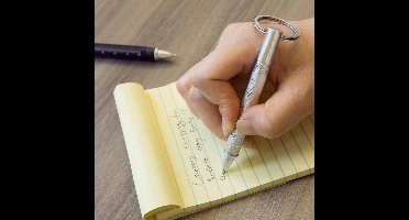 Kikkerland 5-in-1 Mini Multitool Pen - Balpen - Sleutelhanger - Liniaal - Gleufkop schroevendraaier - Kruiskop schroevendraaier