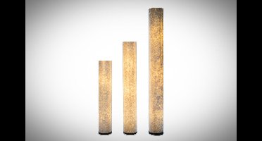 Staande lamp Handgemaakt Design Vloerlamp woonkamer Slaapkamer cilinder full shell parelmoer white capiz  200 cm