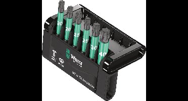 Wera 05057693001 6-delige Bit-Check 6 Impaktor 1 Bitset - Torx