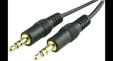 DELTACO MM-16B 1x 3.5mm naar 1x 3.5mm stereojack (Male) 3m