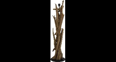 Light & Living Vloerlamp Vidin - Hout - Ø35cm - Landelijk - Staande lamp voor Woonkamer - Slaapkamer